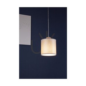 Prata Pendelleuchte, 1xE27, Max. 25 W, graues Metall / transparentes PVC-Kabel / silberner Lampenschirm, Ø 15 cm small 2