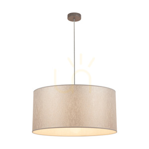 Prata Pendelleuchte, 1xE27, Max. 60 W, graues Metall / transparentes PVC-Kabel / silberner Lampenschirm, Ø 50 cm small 1
