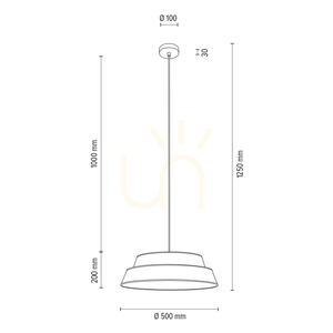 Preto Gold Pendelleuchte, 1xE27, Max. 60 W, schwarzes Metall / schwarzes geflochtenes Kabel / schwarz-goldener Lampenschirm, Ø 50 cm small 5