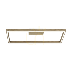 Ramme Deckenleuchte, 1xLED, 3000 K, 34 W, geölte Eiche, 83 cm small 3