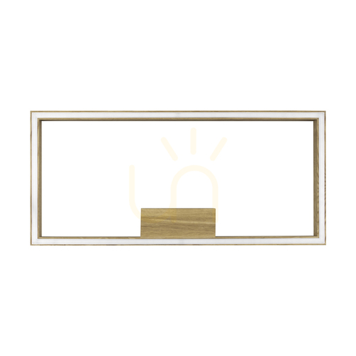 Prüfen Ramme Deckenleuchte, 1xLED, 3000 K, 34 W, geölte Eiche, 83 cm