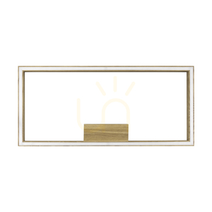 Ramme Deckenleuchte, 1xLED, 3000 K, 34 W, geölte Eiche, 83 cm small 0