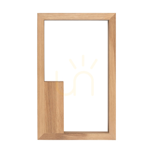 Ramme „In&amp;Out“ Wandleuchte, 1xLED, 3000 K, 28 W, geölte Eiche, mit Touch-Dimmer, 32 cm small 1