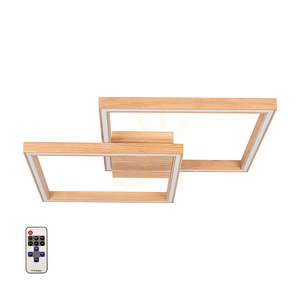 Ramme Deckenleuchte, 1xLED, 3000 K, 48 W, geölte Eiche, mit Fernbedienung, 64 cm small 1