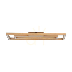 Ramme Deckenleuchte, 2xLED, 3000 K, 57 W, geölte Eiche, 83 cm small 3