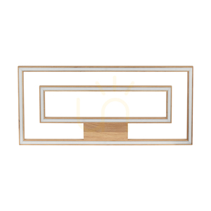 Ramme Deckenleuchte, 2xLED, 3000 K, 57 W, geölte Eiche, 83 cm small 0