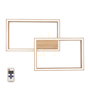 Ramme Deckenleuchte, 1xLED, 3000 K, 48 W, geölte Eiche, mit Fernbedienung, 82 cm small 1