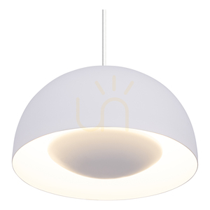 Ray Pendelleuchte, inklusive 1x LED 3000K 10W, weißes Metall/transparentes PVC-Kabel, Ø 25,5 cm small 1