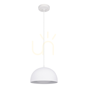 Ray Pendelleuchte, inklusive 1x LED 3000K 10W, weißes Metall/transparentes PVC-Kabel, Ø 25,5 cm small 0