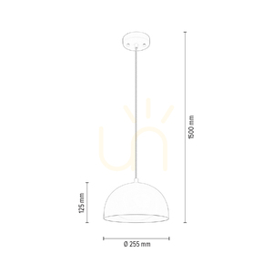 Ray Pendelleuchte, inklusive 1x LED 3000 K, 10 W, Aluminium, Metall-/transparentes PVC-Kabel, Ø 25,5 cm small 4