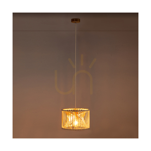 Reve Pendelleuchte, 1xE27, Max. 15-W-LED, Eiche geölt/natur, geflochtenes Kabel/cremefarbene geflochtene Baumwollkordel, Ø 30 cm small 2