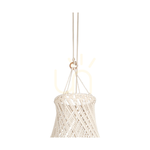 Reve 3xE27 Max. 15-W-LED-Pendelleuchte, geölte Eiche/natur, geflochtenes Kabel/cremefarbenes geflochtenes Baumwollkabel, Ø 65 cm small 1
