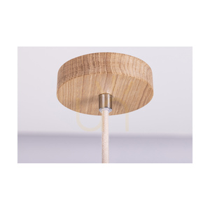 Reve Pendelleuchte, 1xE27, Max. 15-W-LED, geölte Eiche/natur, geflochtenes Kabel/cremefarbene geflochtene Baumwollkordel, Ø 40 cm small 3