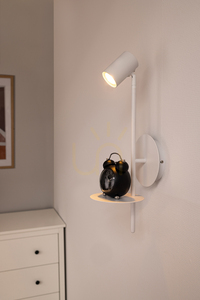 Wandleuchte „Rogna“, 1xGU10, Max. 50 W, Weißmetall, 19,5 cm small 1
