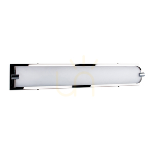 Wandleuchte „Romy“, inklusive LED 3000 K, 27 W, Metall in Chrom/weißer Glasschirm, 64 cm small 0