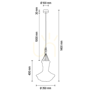 Samba-Pendelleuchte, 1xE27, Max. 15-W-LED, geölte Eiche/natur, geflochtenes Kabel/cremefarbene geflochtene Baumwollkordel, Ø 35 cm small 2