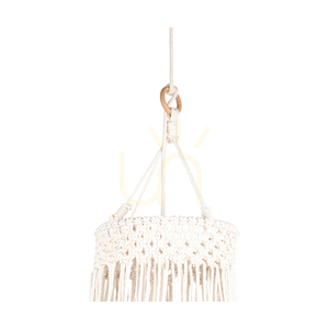 Samba-Pendelleuchte, 3xE27, Max. 15-W-LED, geölte Eiche/natur, geflochtenes Kabel/cremefarbene geflochtene Baumwollkordel, Ø 65 cm small 1