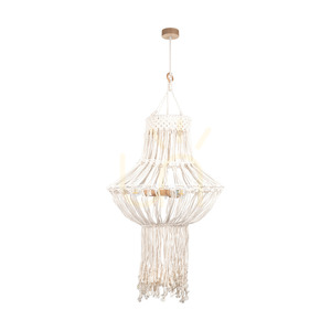 Samba-Pendelleuchte, 3xE27, Max. 15-W-LED, geölte Eiche/natur, geflochtenes Kabel/cremefarbene geflochtene Baumwollkordel, Ø 65 cm small 0