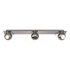 Sergio-Deckenleuchte, inklusive 3 GU10-Fassungen, max.. 50 W, Metall verchromt, 85,5 cm small 1