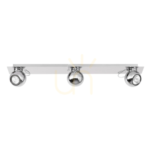 Sergio-Deckenleuchte, inklusive 3 GU10-Fassungen, max.. 50 W, Metall verchromt, 85,5 cm small 0