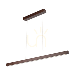 Smal 1xLED 3000K 15W Pendelleuchte, Buche und Walnussholz / transparentes PVC-Kabel mit Touch-Dimmer, 100 cm small 0