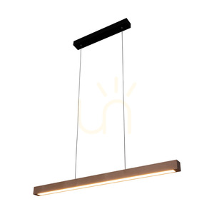 Smal Single 2xLED 3000K 28,5 W Pendelleuchte, Birke/schwarzes Metall/transparentes PVC-Kabel mit Touch-Dimmer, 100 cm small 1
