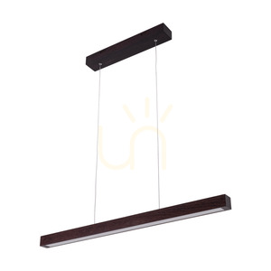 Smal 2xLED 3000K 22,5 W Pendelleuchte, Buche und Walnussholz / transparentes PVC-Kabel mit Touch-Dimmer, 80 cm small 0