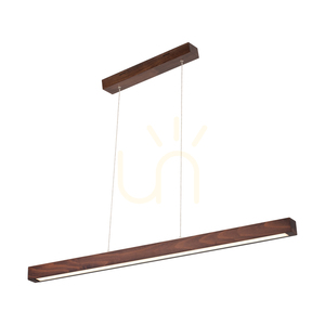 Smal Single 2xLED 3000K 28,5 W Pendelleuchte, Buche und Walnussholz / transparentes PVC-Kabel mit Touch-Dimmer, 100 cm small 0