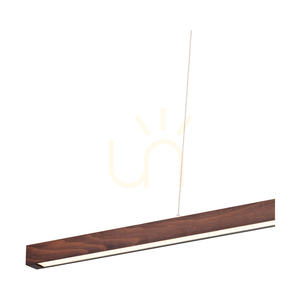 Smal 2xLED 3000K 34,5 W Pendelleuchte, Buche und Walnussholz / transparentes PVC-Kabel mit Touch-Dimmer, 120 cm small 1