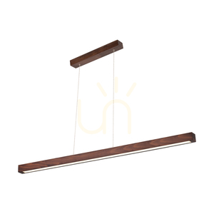 Smal 2xLED 3000K 34,5 W Pendelleuchte, Buche und Walnussholz / transparentes PVC-Kabel mit Touch-Dimmer, 120 cm small 0