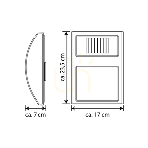 Solar-Hausnummern-Wandleuchte, inklusive 3 x 0,1-W-LEDs, Metall in Satinoptik/weißer und schwarzer Kunststoff, IP44, 17 cm small 2