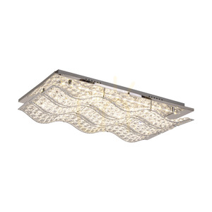 Spindel-Deckenleuchte, inklusive LED 4000 K, 24 W, Metall in Chrom/klarer Kristall, 61 cm small 1