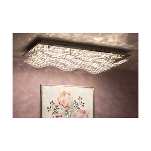 Spindel-Deckenleuchte, inklusive LED 4000 K, 24 W, Metall in Chrom/klarer Kristall, 61 cm small 3