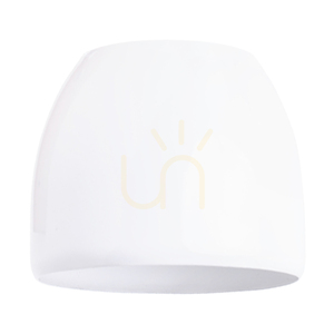 Svenda-Clip-On-Lampe, 1xE27, Max. 60 W, geölte Eiche/Chrommetall/weißer Metallschirm, 14 cm small 1