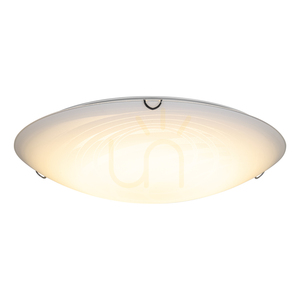 Deckenleuchte „Sydney“, inklusive 1x LED 2700K 30W, Metall in Chromoptik/weißer Glasschirm, Ø 50 cm small 1