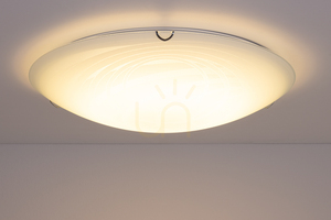 Deckenleuchte „Sydney“, inklusive 1x LED 2700K 30W, Metall in Chromoptik/weißer Glasschirm, Ø 50 cm small 3