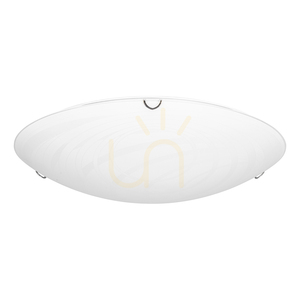 Deckenleuchte „Sydney“, inklusive 1x LED 2700K 30W, Metall in Chromoptik/weißer Glasschirm, Ø 50 cm small 0