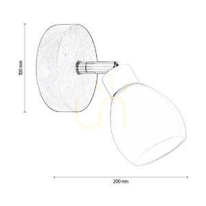 Talea Wandleuchte, inklusive 1xG9-LED-Leuchtmittel (max.. 3 W), Birke/Weißmetall/weißer Glasschirm, Ø 10 cm small 4