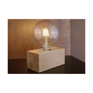 Theo Tischlampe, 1xE27, Max. 25 W, geölte Eiche/Schwarz, 18 cm PVC-Kabel small 2