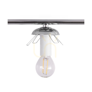 Tilo Deckenleuchte, 4xE14, Max. 25 W, Metall in Chromoptik/weißer Glasschirm, 77 cm small 3