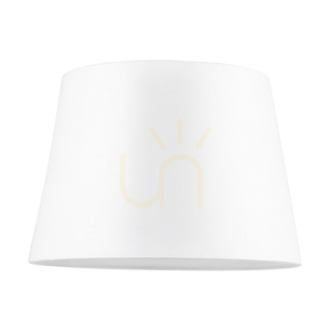 Stativ-Tischlampe, 1xE27, Max. 40 W, Buchen- und Nussbaumholz / transparentes PVC-Kabel / weißer Lampenschirm, Ø 30 cm small 1