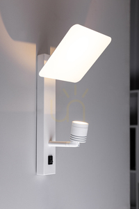 Wandleuchte „Turid“, 1xLED, 3100 K, 3 W, weißes Metall, 16 cm small 1