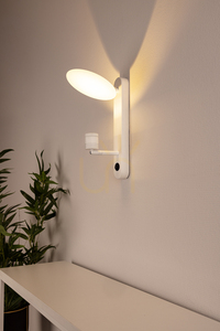 Wandleuchte „Turid“, 1xLED, 3100 K, 3 W, weißes Metall, 16 cm small 1