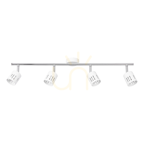 Prüfen Deckenleuchte „Ulrika“, 4xG9, Max. 28 W, Chrom/Weißmetall, 82 cm