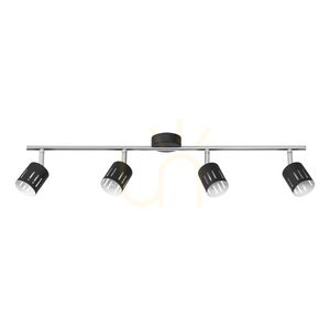 Deckenleuchte „Ulrika“, 4xG9, Max. 28 W, Metall in Chrom/Schwarz, 82 cm small 0