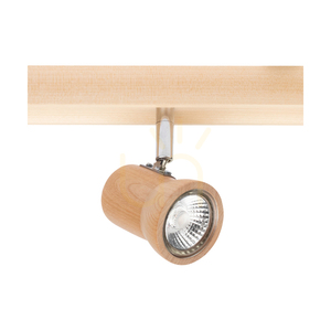 Venla Deckenleuchte, inklusive 3 GU10-Fassungen, max.. 5 W, Birke/Chrom-Metall, 49 cm small 2