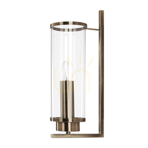 Verdi Pendelleuchte, 3xE14, Max. 40 W, Metall mit Patina/transparenter Glasschirm, Ø 41 cm small 1