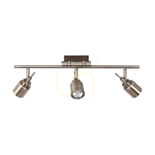 Prüfen Deckenleuchte „Vera“, 3xGU10, Max. 35 W, Metallpatina, 56,8 cm