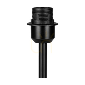Tischlampe „Vert“, 1xE27, Max. 40 W, schwarzes Metall/schwarzes PVC-Kabel/mehrfarbiger Lampenschirm mit Pfauenfeder-Muster, Ø 25 cm small 3
