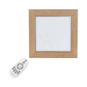 Vivica Square Deckenleuchte, 1xLED, 2700–6200 K, 46 W, geölte Eiche/weißer Glasschirm mit Fernbedienung, 62 cm small 2